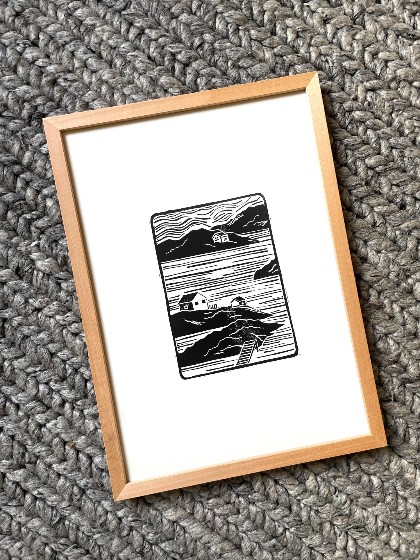 Original Lino Print - Archipelago