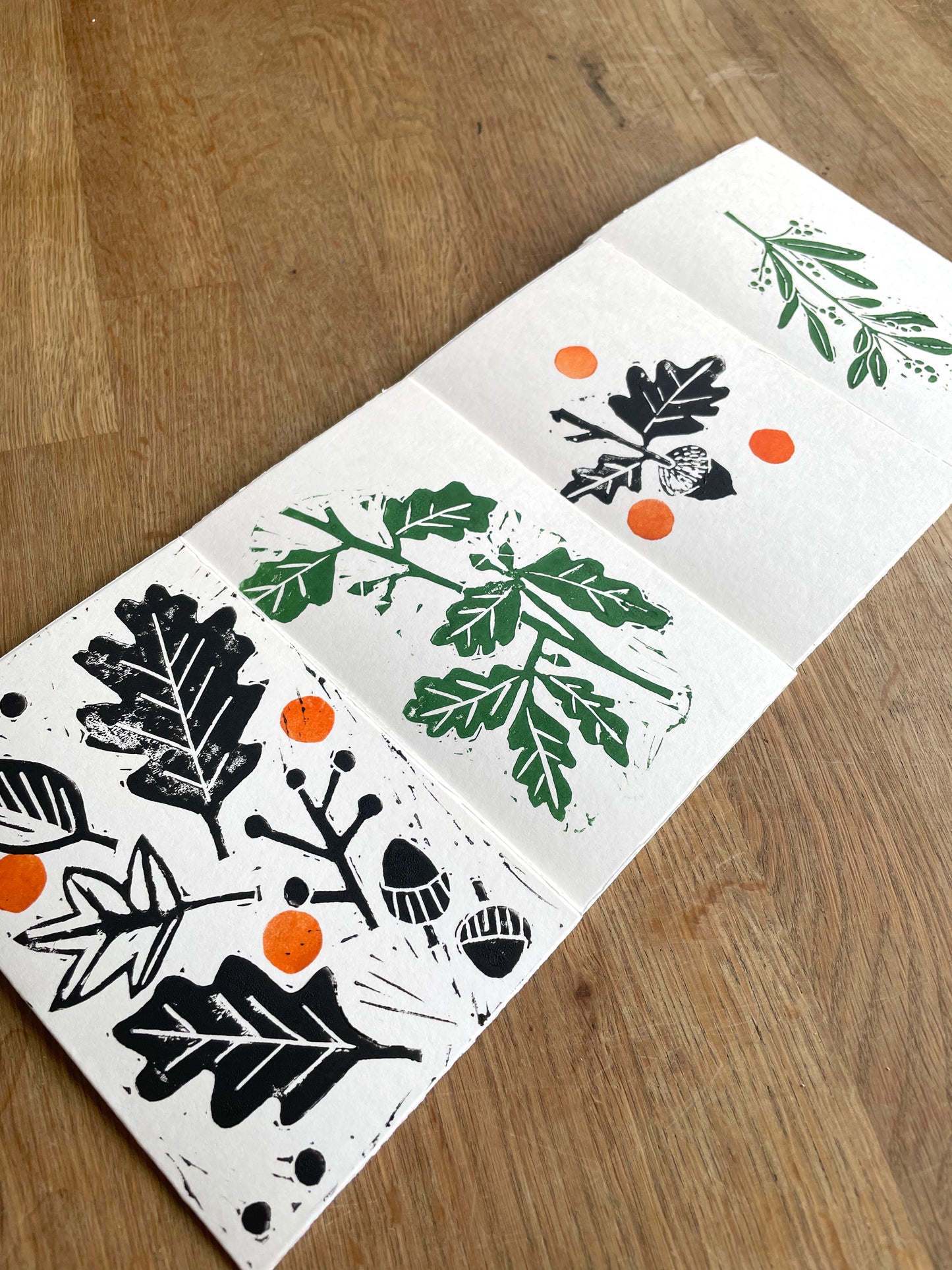 Seasonal Greetings Cards - Foliage ( Set of 4 )