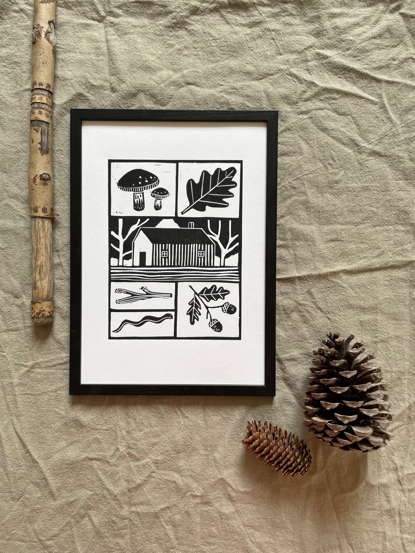 Commission Linocut Print A4/ A3