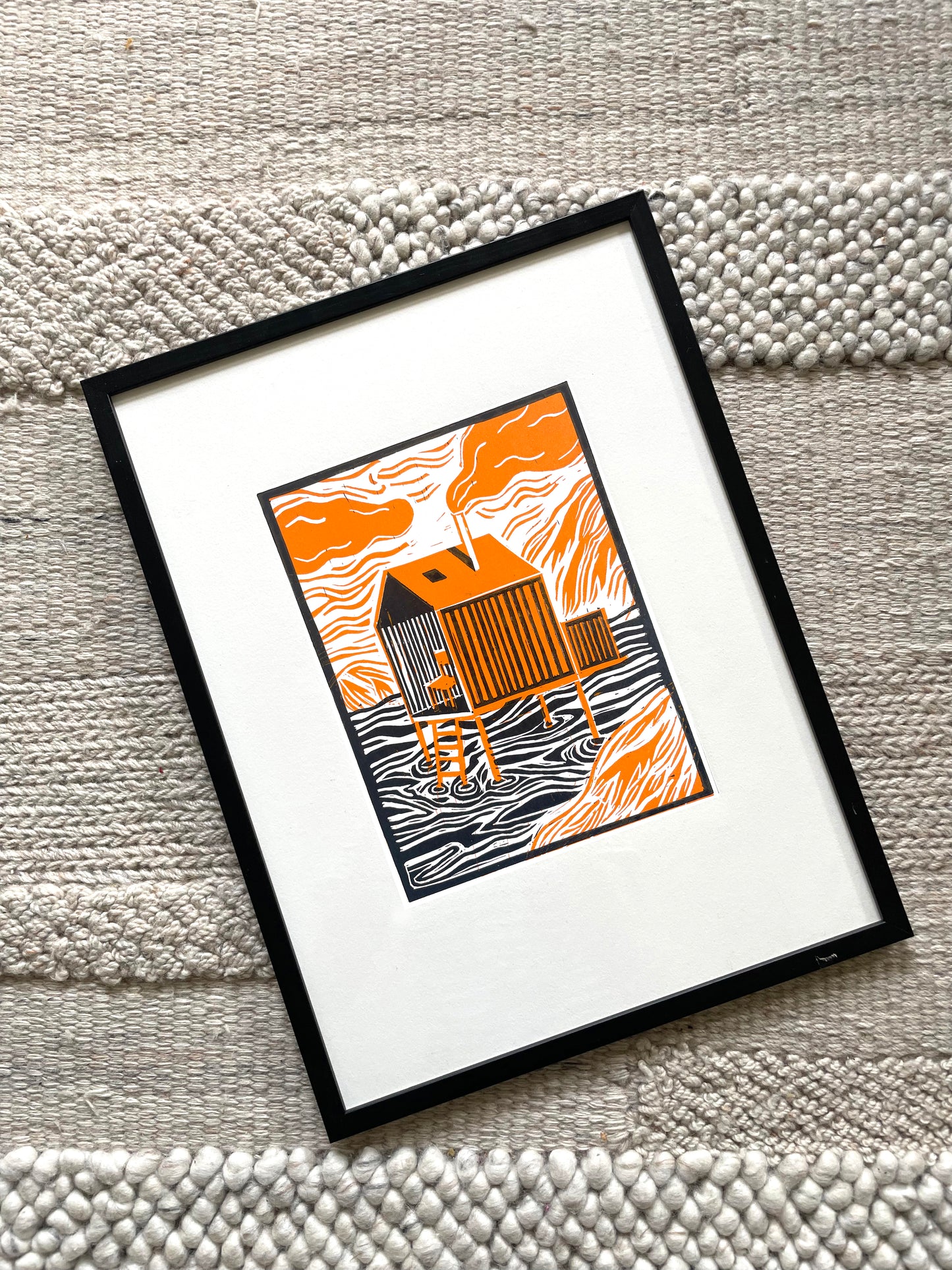 Original Lino Print - Summer House