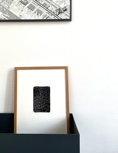 Original Lino Print - Somewhere in Between - The Sea