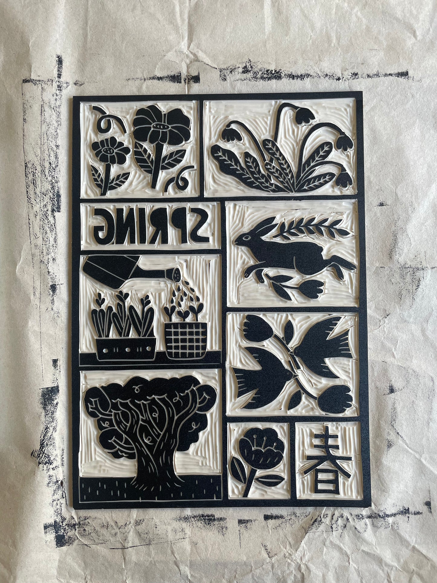  Custom Linoleum for printing
