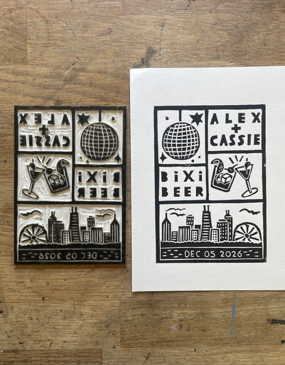  Custom Linoleum printing for digital use