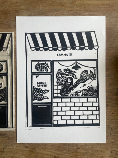 Commission Linocut Print A4/ A3