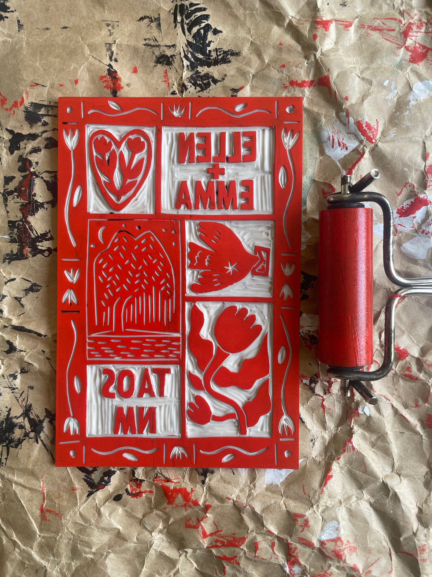  Custom Linoleum for printing