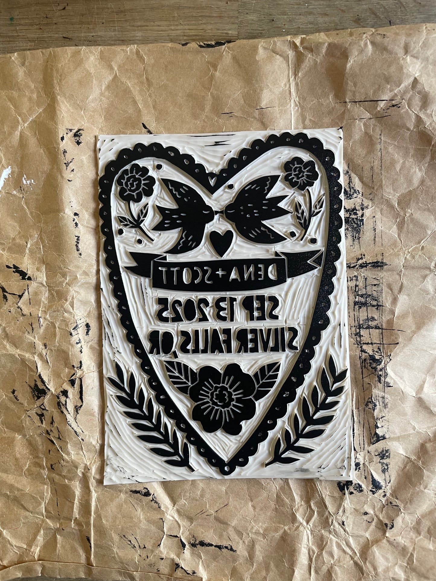  Custom Linoleum printing for digital use