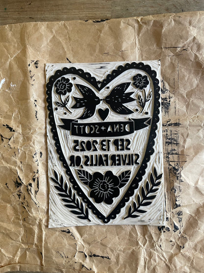  Custom Linoleum printing for digital use
